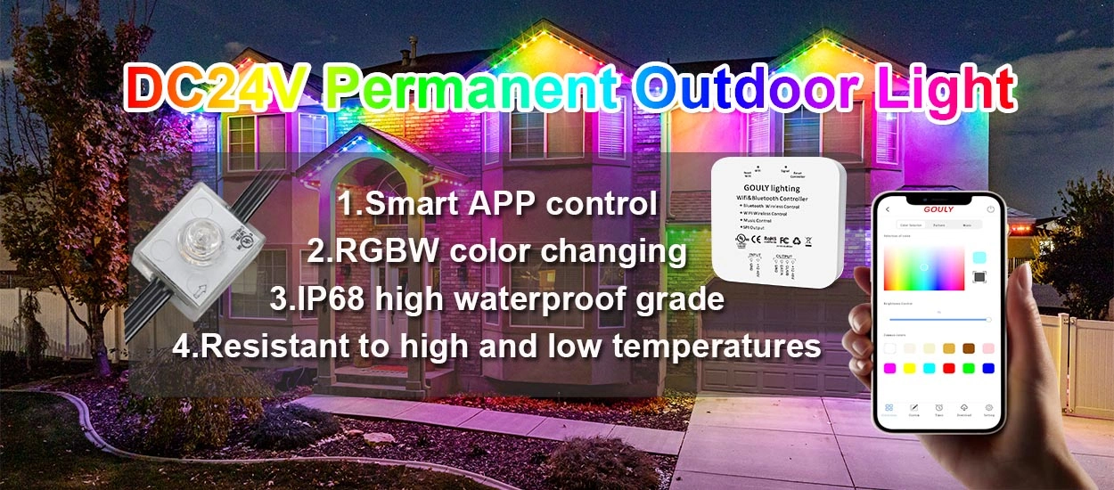 permanent led outdoor lights